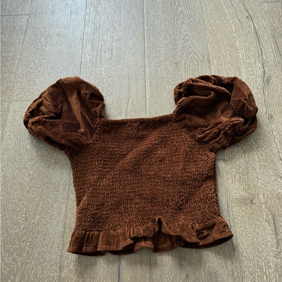 American eagle corduroy puff sleeve crop top - Picture 4 of 4